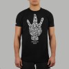 T-shirt Hand Sign Noir